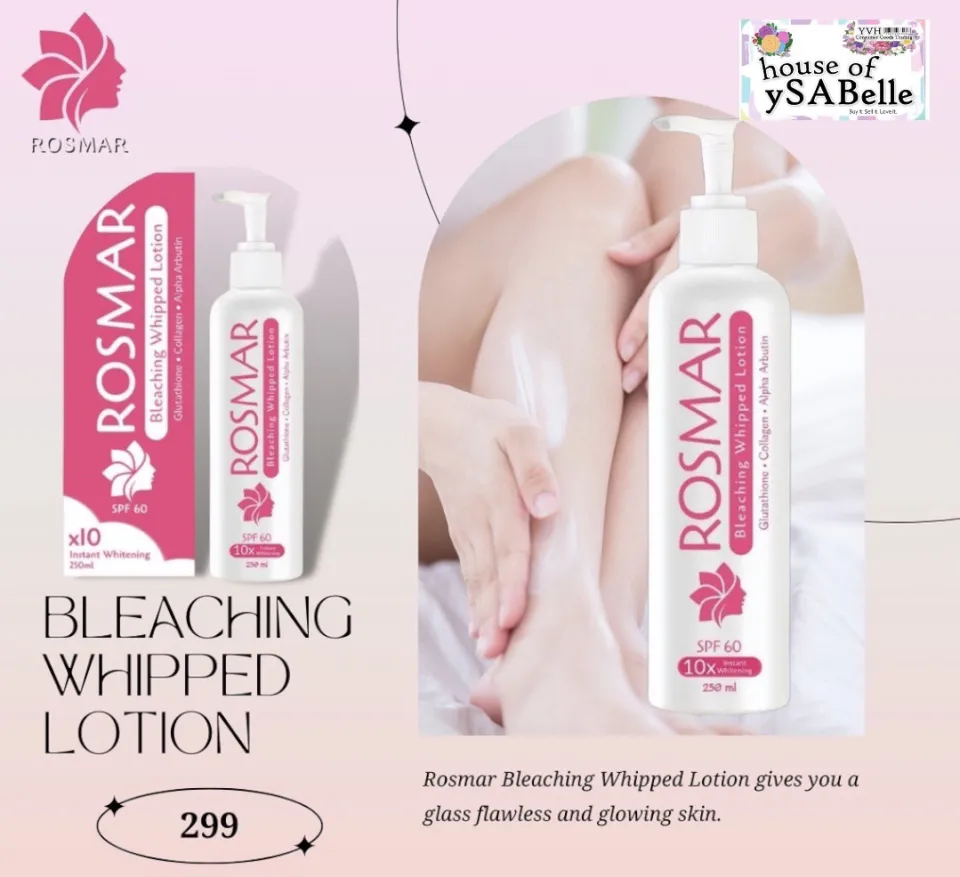 Rosmar Bleaching Lotion Whitening, Rosmar Bleaching Whipped Lotion