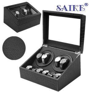 กล่องหมุนนาฬิกาอัตโนมัติ ปรับได้ 4โหมด watch winder กล่องหมุนนาฬิกา ทรงตั้ง ดีไซน์หรูหรา