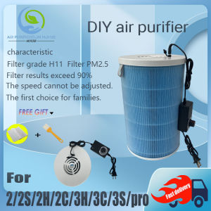 【D-style】Local Seller Xiaomi DIY Air Purifier Set with for hepa Filter Version 2/2S/2H/2C/3H/3S/Pro remove formaldehyde smoke odor pm2.5 Air Purifier Accessories Authentic Original HEPA&Active Carbon High-Efficiency H13 hospital grade Antibacteria Virus