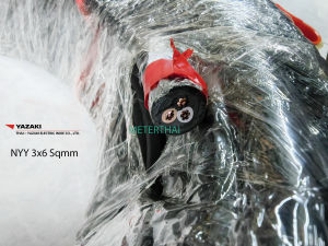 THAI YAZAKI สาย NYY 3x6 Sqmm ตัดความยาว 20 เมตร หรือเลือกความยาวได้ครับ