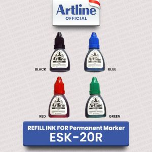 ARTLINE Tinta Isi Ulang Refill Ink For Permanent Marker Botol Plastik New 20 ml ESK-20R