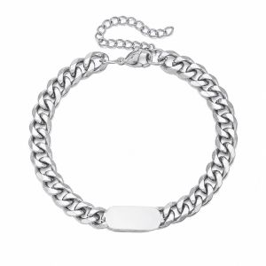 Custom Bracelets for Men Cuban Link Name Bracelet Personalized Jewelry Gift for Dad Husband Friend