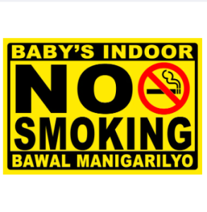 NO SMOKING SIGNAGE BIG SIZE A4 PLASTIC LAMINATED 250GSM WATERPROOF AND NON-FADING PVC TYPE AVAILABLE