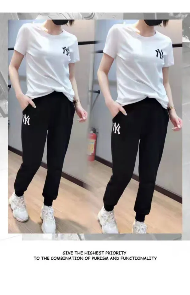 NY Makapal tela Korean fashion girls lady women s jogger pants with 2  pockets cotton quality