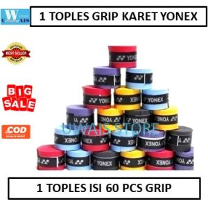 Mega Sale 9.9 -Grip Karet Badminton Bulutangkis Yonex 1 toples / Raket Bulutangkis Badminton yonex - 1 toples isi 60 / Grip Badminton / Pegangan Raket