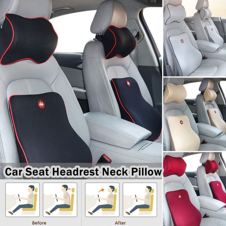 Breathable Car Seat Headrest Neck Pillow Auto Car Seat Pillow Memory ...