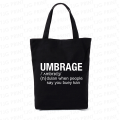Umbrage Dictionary Tote Bag (Printing customization available). 