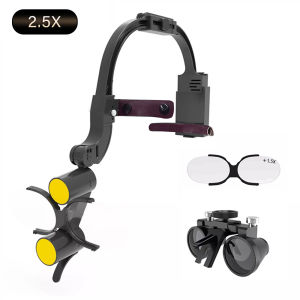 NICEDEN 2.5X 3.5X Dr.kim Dental LED Head Light Lamp For Magnification Binocular Loupes 5W Light Dentisit Surgical Headlight Lab Equipmen