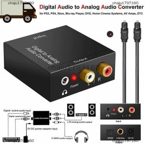 chaju1797160 Optical Coax Toslink Digital to Analog Converter RCA L R Stereo Audio Adapter