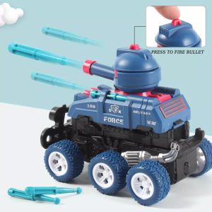 Auto Deforming Shooting Car Tank Childrens Toy Allterrain Vehicle Die Toy Gift for Boys Chatterin