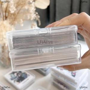 [COD] LFjAFvc New Transparent Plastic Storage Box Photocards Small Card Storage Box Desk Organizer Box Classification Box Stationery