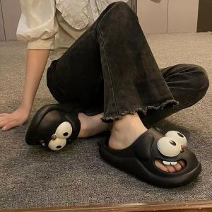 Womens Slippers Summer Beach Cloud Big eyes dog cartoon Kawaii slides Sandals Funny Flip Flops indoor Outdoor Soft Non Slip