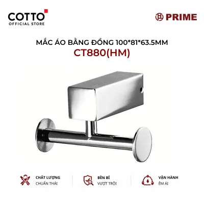 Móc treo áo COTTO CT880(HM) – 100 x 81 x 63.5mm đồng mạ niken-crom | Chính hãng