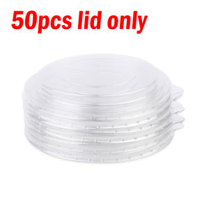 50Pcs Kraft Paper Bowl Food Bowls Round Disposable Salad Bowl With Lid Eco Friendly Microwave Safe Leak Proof Kraft Bowl Food Container 500/750/1000ML