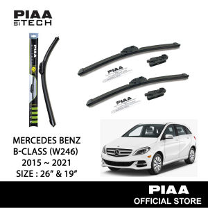 PIAA Si-Tech Silicone Wiper For Mercedes B-Class W246 2015 ~ 2021 (26" & 19")
