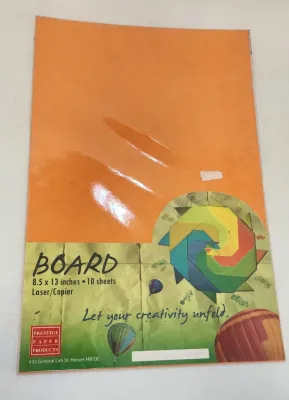 1 pack Specialty Paper Board 8.5 x 13 inches 10 sheets/pack 220 gsm