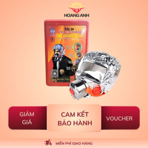 Mặt nạ phòng độc TZL30 giúp chống ngạt khói khi có đám cháy trong chung cư tòa nhà cao tầng hoặc quán karaoke...