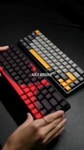 AULA WIN68 HE WIN60 MAX Ver Keyboard W/ PBT Keycaps Hot-Swap E-sports Chip RT Esports Game 65% Wired 8 RGB Backlit Keyboards2026