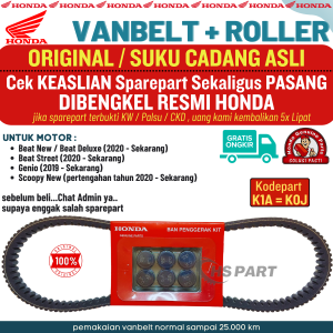 Vanbelt Genio Ori  Vanbelt Genio KOJ  Vanbelt Beat Duluxe Original  Vanbelt Beat Dulux  Vanbelt Scoopy New  Vanbelt Beat Street 2020  Vanbelt Beat Street 2021  Vanbelt Beat Street 2022  Original Honda Genuine Part
