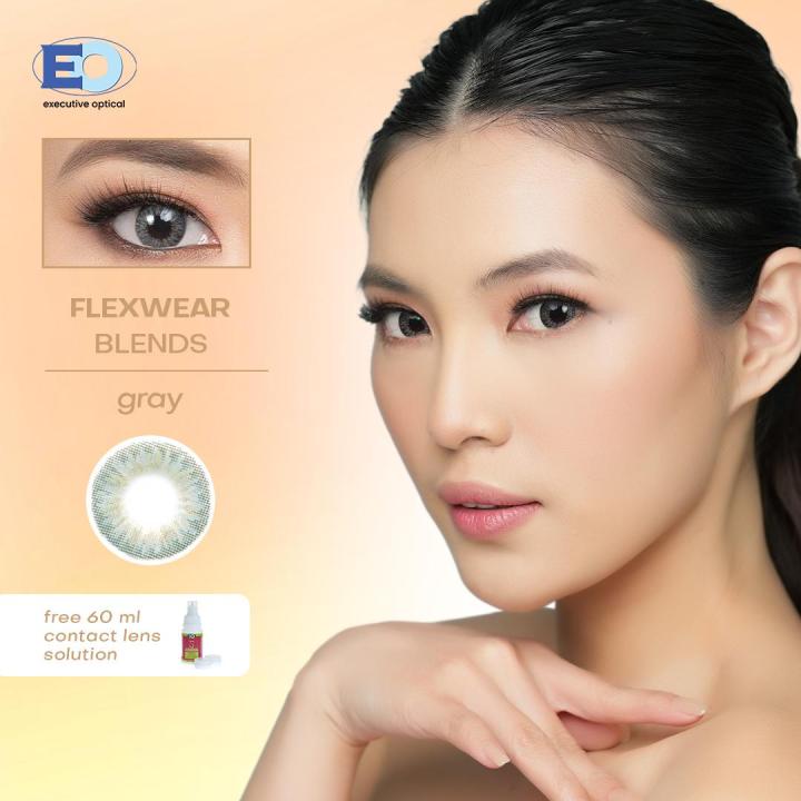 EO Flexwear Blends II Graded Colored Contact Lens with Solution Set
