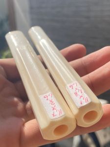 pipa gg asli lokal panjang 11cm model blimbing bahan merah bening