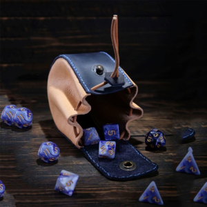Leather Bag Drawstring Pouch for DND-Dices Purse Storage Bag Role Playing Game Accessories Gift