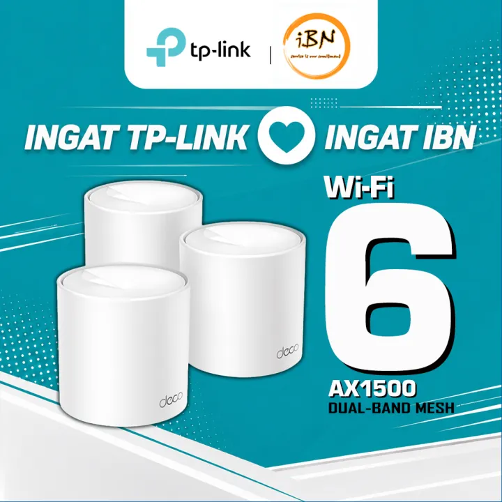 TP-Link AX1500 Whole Home AI-Driven WiFi 6 Mesh Router Deco X10 (1 / 2 / 3 Pack) * Replaced Deco M9 Plus * @ IBN