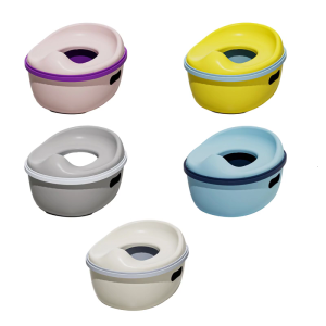 Ergonomic 3 in 1 Childrens Potty Seat Floor Stool Toilet Seat Reucer for Ages 2 to 6 Years Support 50kg Load-bearing