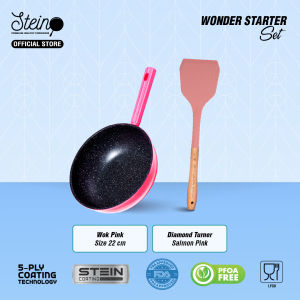 STEIN Wonder Starter Set - Wok Pan 22cm + Stein Spatula