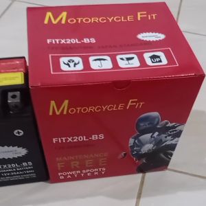 Aki Motor Motorcyclefit YTX20L-BS 12v 20ah & Aki Moge 12v 20ah