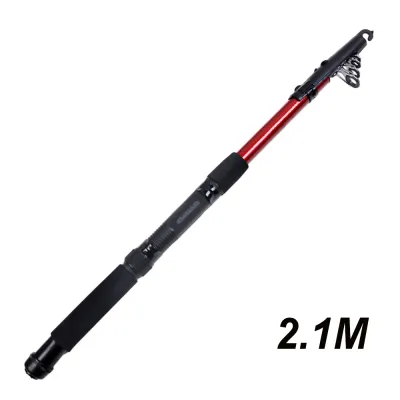 【COD❤Ready Stock】Portable Sea Pole Spinning Carbon Material Pen Pole Fiberglass Retractable Telescopic Fishing Rod 1.5-3.0m