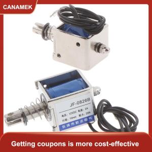 【CANAMEK 】 JF-0826B 12V/2A 10mm 20N push pull type open frame solenoid electromagnet
