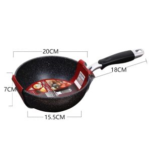 SARACOOK MAIFANSTONE NON-STICK STIR FRY PAN SKILLET SIZE RANGE 20CM-32CM