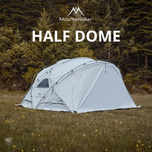 MOUNTHIKER Half Dome Canopy | Spacious | Two Doors | with Walls Option | Camping | Outdoor | Tent | Silver-Coated Anti UV | PU2000MM Water Resistant