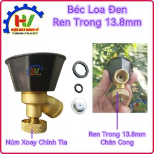Béc phun vòi xịt loa đen cao cấp dùng tưới cây. Made in Taiwan. Phun sương chỉnh tia cực mịn