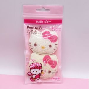 Hello Kitty Bath Time Shower Sponge Facial Sponge [ Body Care / Skincare / Cleansing / Cleanser ]