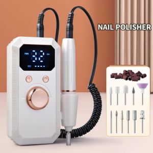 IFFINE 32 tốc độ Máy mài đánh bóng móng tay điện Màn hình LED Có thể sạc lại Máy mài móng điện Chuyên nghiệp Đa chức năng Máy mài móng tay Dụng cụ làm móng