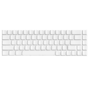 Blank 68 Key White Keycap Set In Original Height PBT Keycaps For Minimalists Keyboards Simple Keycap