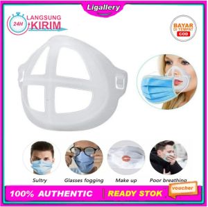 [1 Pcs] Penyangga Masker Anti Sesak Anti Pengap Mask Bracket Support 3D Pelindung Mulut Sirkulasi Udara Lancar