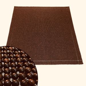 Chiếu Gỗ MIAN Chiếu Hạt Gỗ Mun Hạt 12cm ( video hình thật )