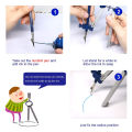 1 Set 7pcs Professional Drawing Compasses Practical Drafting Supplies (Blue). 