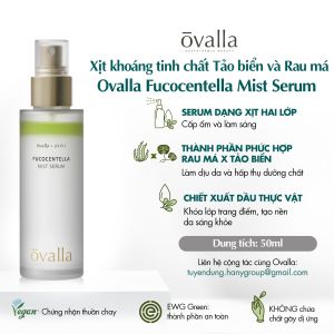 Xịt Khoáng Tinh Chất Dưỡng Ẩm Ovalla Fucocentella Mist Serum
