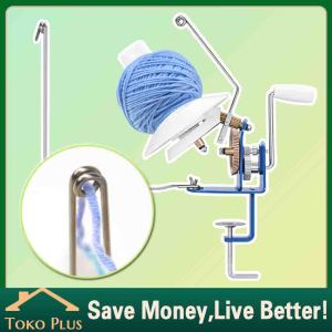 Handheld Yarn Ball Winder Crocheting Wool Ball Holder Sewing Cord Skein Cable Winders Alat Bordir & jahit Silang Alat Merajut Suku Cadang & Aksesoris Mesin Jahit
