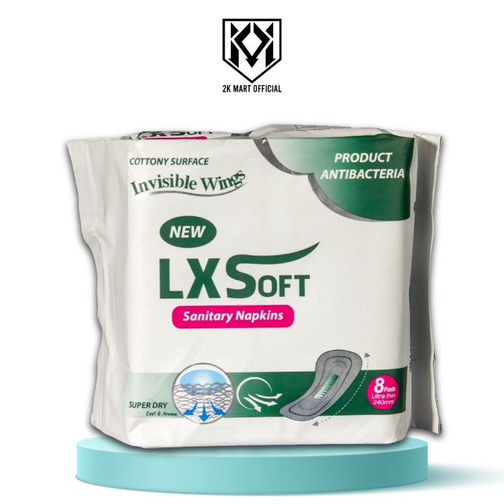 Băng vệ sinh LX Soft cánh tàng hình, bạc hà 8 miếng | Lazada.vn