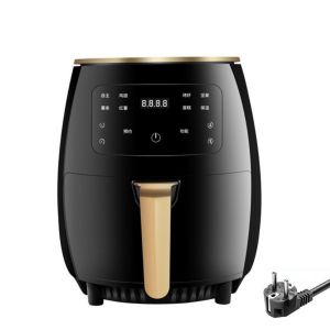 GOXBERK 6L Air Fryer Multi-functional Touch Screen Electric Fryer Intelligent Nonstick Digital Air Fryer Machine Household