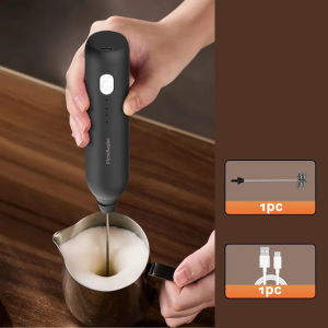 3-Speed USB Rechargeable Milk Frother Handheld Egg Beater Coffee Matcha Mixer Whisk Kitchen Tools