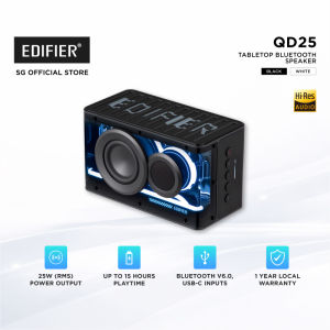Edifier QD25 Hi-Res Bluetooth Speaker 25W RMS 15H Playback App Control Light Effects USB-C