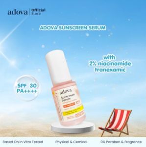 Adova Sunscreen Serum 30ml untuk Wajah - Facial