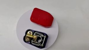 2Pcs Positive Negative Electrode Car Battery Terminals QR Lift Off Connector Clamps Brass