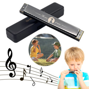Thể Thao 24 Lỗ Xách Tay Harmonica C Key Tiêu Chuẩn Harmonica Trọng Lượng Nhẹ Harmonica Nhạc Cụ Cho Sinh Viên Mới Bắt Đầu